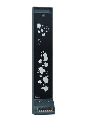 Air conditioner Saunum BASE / Shell colour: anthracite matt / patterned glass / white LED backlight