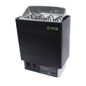 Electric sauna stove EcoFlame AM60-C + Wall-mounted sauna controller CON4 (Black) - Image 4