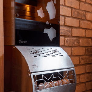 Air conditioner Saunum BASE / Shell colour: anthracite matt / patterned glass / white LED backlight - Image 4